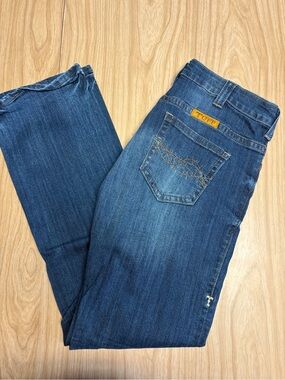 Cowgirl Tuff Women’s Boot Cut Jeans in Dark Blue